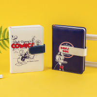 Series A6 Leather Notebook Handbook Cartoon Student Diary Weekly Planner Agenda Notepad Stationery School Supplies Gifts