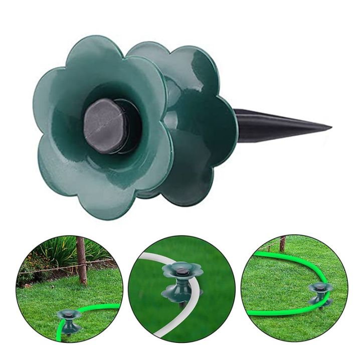 6-pack-garden-hose-guide-spike-duty-dark-green-spin-top-keeps-garden-hose-out-of-flower-beds-for-plant-protection