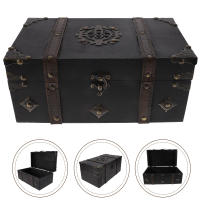 Mlinstudio Retro Small Trinket Box Tabletop โบราณ Treasure Chest Sundries Storage Container