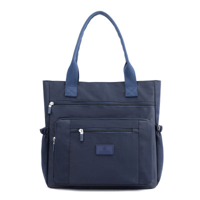 Yogodlns Warterproof Nylon Shoulder Bag Female Large Capcity Tote Bag Fashion Handle Bag Shopping Bag Travel Handbag and Purse B
