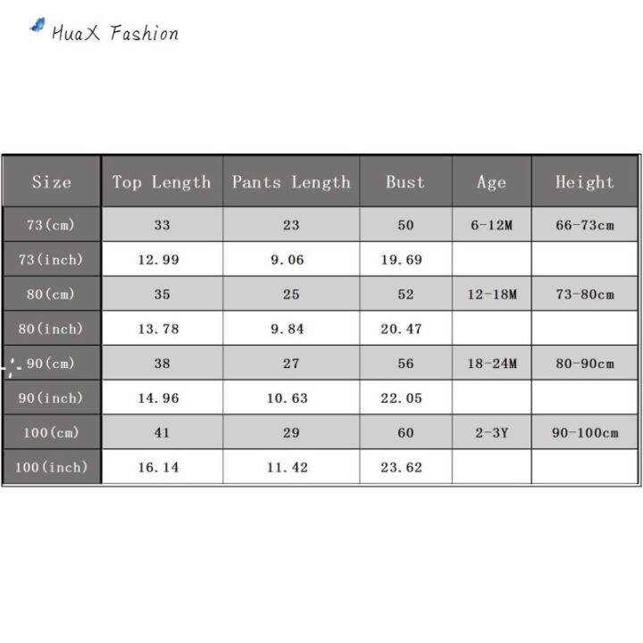 huax-2ชิ้น-เซ็ตเด็กชุดเด็กหญิงผ้าฝ้ายการ์ตูนรูปแบบแขนสั้น-กางเกงสำหรับ0-3ปี