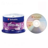 Verbatim 4.7GB DVD R บันทึกได้16X 120นาที50ชิ้นบาร์เรล