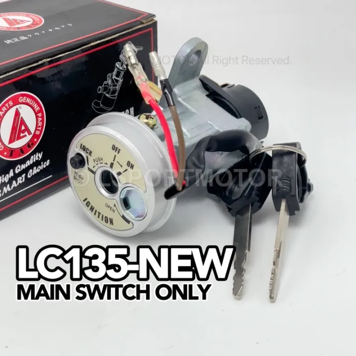 YAMAHA LC135NEW MAIN SWITCH ONLY (TAG) IGNITION SWITCH KEY LOCK STARTER SWITCH LC NEW Lazada