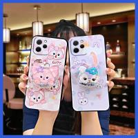 Original Back Cover Phone Case For Huawei Nova Y61/Enjoy 50Z Soft Case Cute phone stand holder Cover Kickstand cartoon