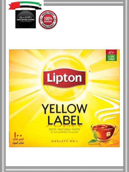 Lipton Yellow Label Black Tea 100 Teabags | Lazada PH