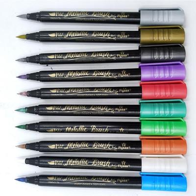 112colorsSet Metallic Color Paint Marker Pen School Student Art Painting Soft Head Hard Head Felt Pen Art Stationery