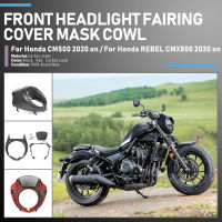 Ultrasupplier ไฟหน้ารถจักรยานยนต์ Fairing ด้านหน้า M-A-s-k ฝาครอบส้อมกระจกสำหรับ Honda Rebel CMX 300 500 2017 2018 2019 2020 2021 2022 CMX500อุปกรณ์เสริม