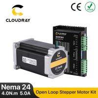 Cloudray Nema 24ชุดไดร์เวอร์มอเตอร์สเต็ปแบบเปิดลูป4.0N M 5A 18-50VDC 1.4A 5.6A สำหรับเครื่องพิมพ์3D ซีเอ็นซีสลักบดวงจรไฟฟ้าของเครื่องจักร