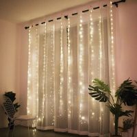 3M LED Curtain Lamp Warm White Multi-color String Lights Remote Control USB fairy light garland Bedroom Home decorative lighting