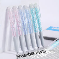 Fresh And Kawaii Erasable Pen Set For School Supplies Simple Design Cute Gel Pens Free Shipping Pretty Stationery Store