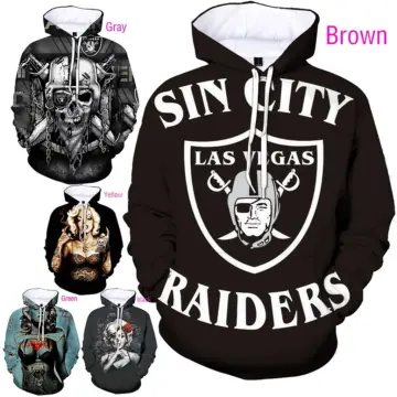 Sin City Raiders Skull Shield Unisex Hoodie 