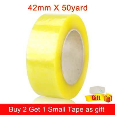 Parcel Box Adhesive Transparent  Packaging Shipping Carton Sealing Sticky Adhesive Tape Rolls Home Office School Stationery Adhesives  Tape