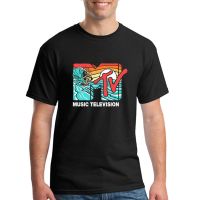 Men Tshirts Summer Mademark X Mtv - Mtv Catch A Wave Mtv Surfer Logo Retro Short Sleeve MenS Tops Tees Oversized T Shirts 3Xl S-4XL-5XL-6XL