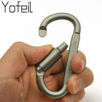 1Pc Outdoor Screw Lock Buckle D-Shaped Keyring Clip Camping Kits Rope ISP Not for clambing