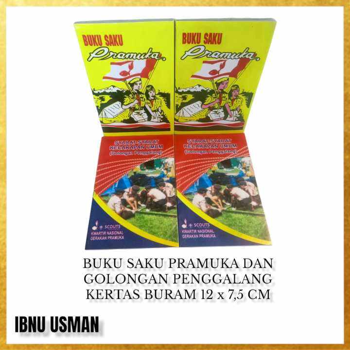 Buku Saku Pramuka Dan Golongan Penggalang I Kertas Buram I Original