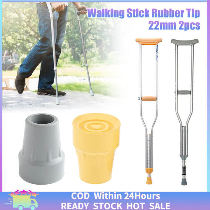 [Fast Delivery] 2Pcs Walking Stick Tips Replacement Antiskid Crutch