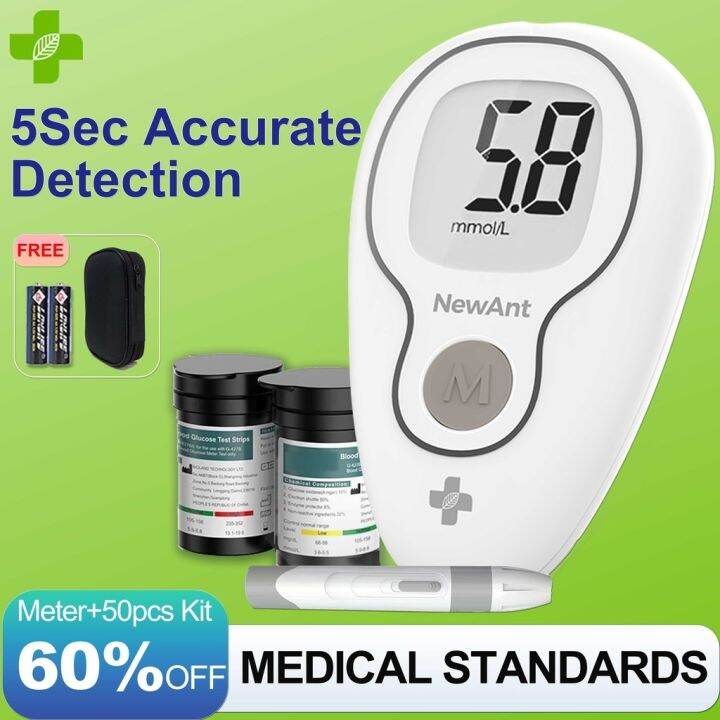 Hot sale Blood Sugar Test Kit with 50PCS Glucose Test Strip and Lancets