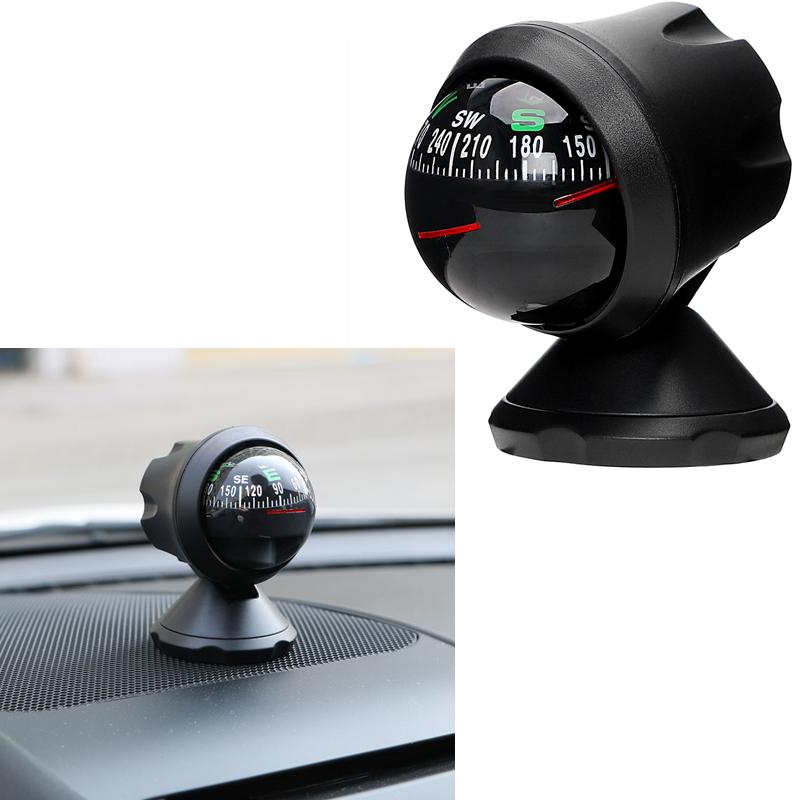 Tmrow 1pc Car Compass Ball,Vehicle Interior Ornaments Outdoor Direction Guidance Tool Adhesive Compass 