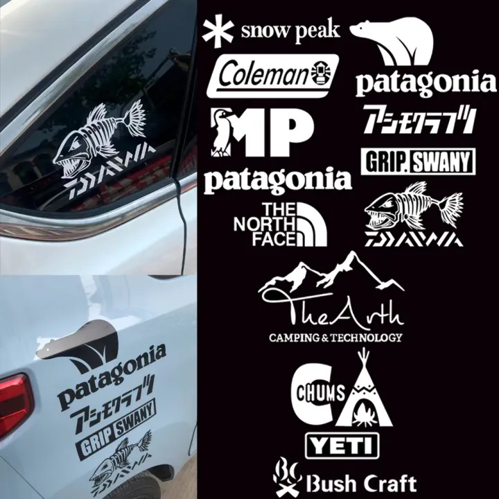 Outdoor Camping Car Stickers Motorycycle Body Decalls Snow Peak MP