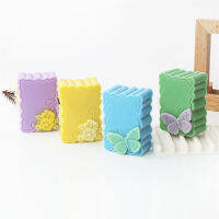 Handcraft Flat Diy Handmade Moon With Butterfly Square Double Hole Flower