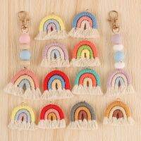 【YF】◕  Tassel Braided Use Keychain Pacifier Chain Pendant Accessories