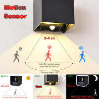 โคมไฟติดผนัง LED Motion Sensor IP65กันน้ำ9วัตต์12วัตต์20วัตต์ในร่มและกลางแจ้งเชิงเทียนห้องนอนห้องนั่งเล่นลานทางเดินทางเข้า