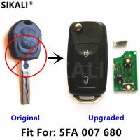 【✲High Quality✲】 haokao5 กุญแจแบบพับอัพเกรดสำหรับ5fa007680 Octavia I Kunci Remote Mobil สำหรับ Skoda