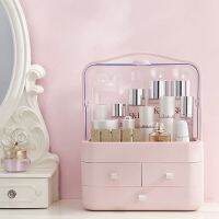 Fashion Makeup Organizer Large Capacity Waterproof and Dustproof Bathroom Cosmetic Storage Box Desktop Beauty Storage Drawer