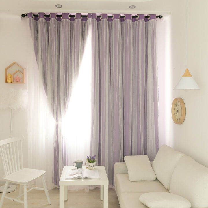 modern-blackout-curtains-for-bedroom-living-room-multicolor-cloth-lace-tulle-double-layer-window-decoration-curtains-home-decor