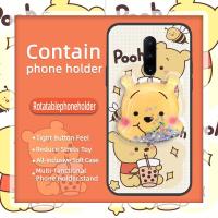 Cute Cartoon Phone Case For 1+8/One Plus 8 cartoon Waterproof Cover foothold protective Dirt-resistant Fashion Design