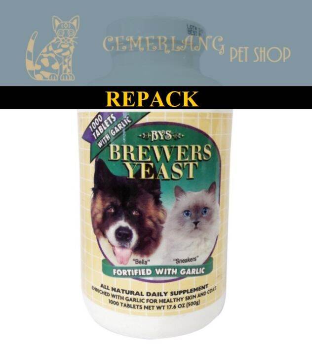 BYS Brewers Yeast Repack 10tabs Cats / Dogs Lazada