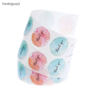 hedeguoji?Gift?Cheap? 500PCS Floral Color ขอขอบคุณสติ๊กเกอร์กาวซีลฉลากธุรกิจ