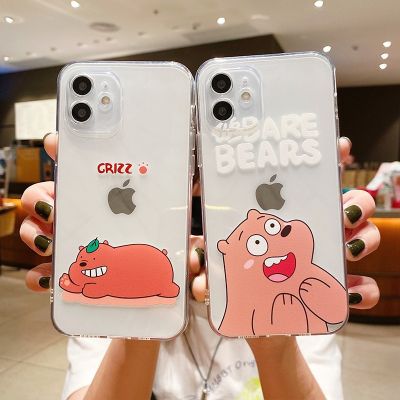 [COD] Ins cartoon bear is suitable for 14 mobile phone shell iphone12promax personality 11pro silicone 13 soft