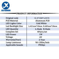 4 6V2W Led Backlight Strip สำหรับ 47นิ้ว CL-47-D407-L-V4 47PFL5708 F747PFG410978คู่เซ็ต