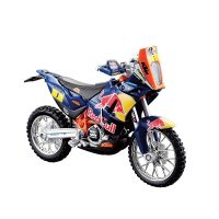 Bburago 1:18 KTM 450รถแรลลี่รถหล่อแบบคงที่ของเล่นแบบจำลองรถมอเตอร์ไซค์สำหรับเด็กและ