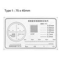 【SALE】 knuculinteg1985 กล้องจุลทรรศน์ไมโครมิเตอร์ไม้บรรทัดสอบเทียบ PET Grid Net Micrometer Cross Line Scale Measuring Shaped ประสานงาน Measurement