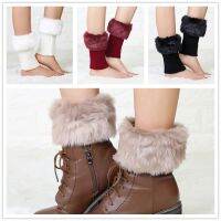 Honnyzia Shop Winter New Style Short Cuff Fuzzy Warm Socks And Boots Cover Ladies Knitted Woolen Leg Guards