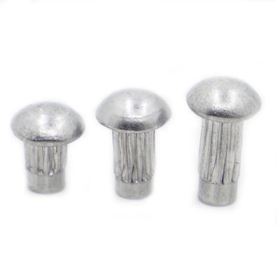 50/100pcs GB827 Aluminum Round Button Head Knurled Shank Solid Rivet M2 M2.5 M3 M4 for Label Name Plate
