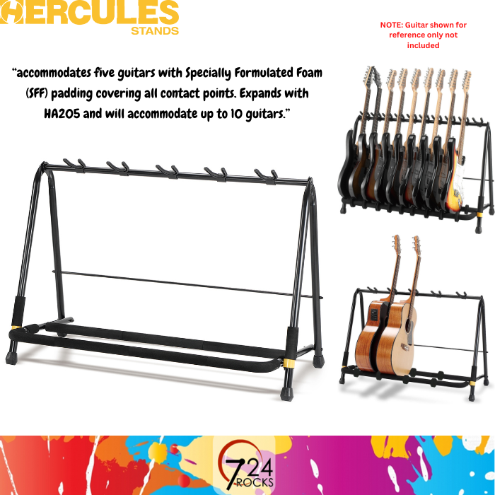 HERCULES stands Hercules GS525B 5PC Guitar Display Rack hercules