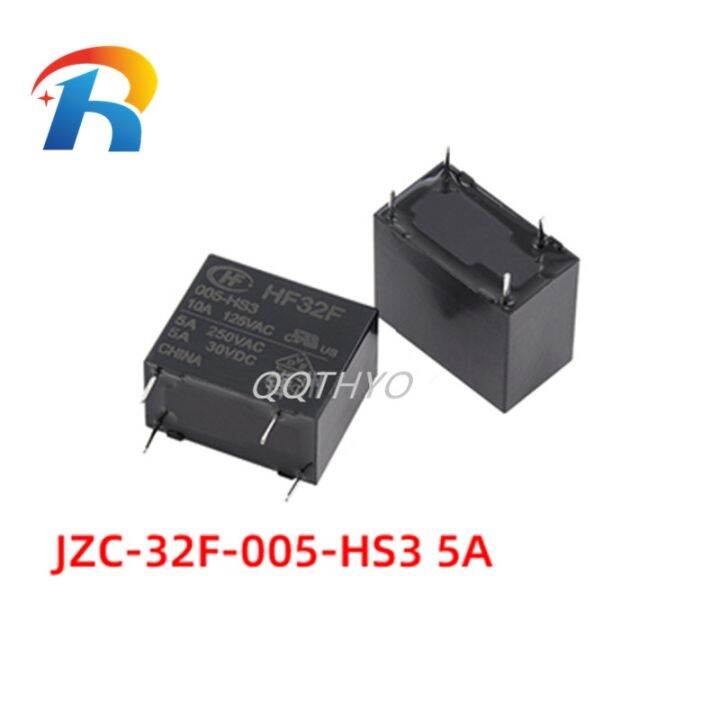 free-shipping-power-relay-jzc-32f-005-009-012-024-hs3-hf32f-005-hs3-5v-hf32f-012-hs3-12v-hf32f-024-hs3-24v-4pin-5a-250vac-relay