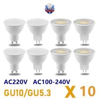 LED energy-saving spotlight GU10 GU5.3  AC100-240V AC110V non-strobe warm white light 3W-8W can replace 30W 50W halogen lamp Bulbs  LEDs  HIDs