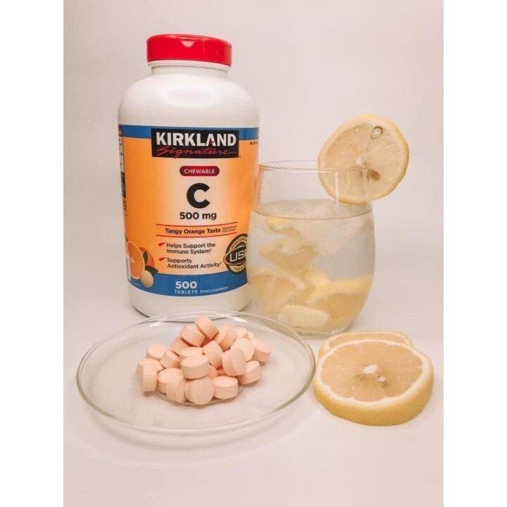 500 TABLETS Kirkland Signature Chewable Vitamin C 500 mg. Lazada PH