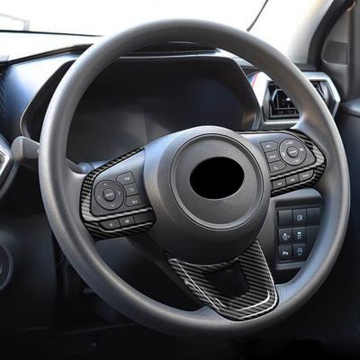 3Pcs/Set Car Steering Wheel Decoration Cover Trim Sticker for TOYOTA Raize 200 Series 210A 2021 VELOZ 2022