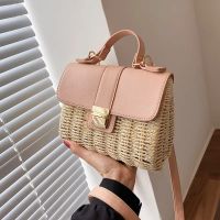 ✳✻  Fashion Wicker Rattan Woven Handbags Beach Bali Shoulder Crossbody for 2023 Clutch