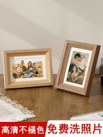 [Fast delivery]High-end Photo printing plus photo frame custom photo washing to make album frame 7-inch table decoration six 6-inch solid wood wall hanging