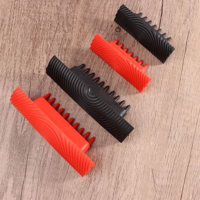 1Set Rubber Roller Brush Painting Tools DIY Imitation Wood Graining Texture Roller Wall Painting Tools for Home Decoration Paint Tools Accessories