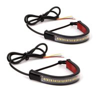 LED Light Strip Shock Light Strip 12V 36-Colour Bi-Colour White and Yellow for Motorbike Lights