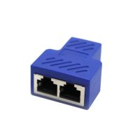 New 1 To 2 Ways Ethernet Cable Adapter Lan Cable Extender Splitter for Internet Cable Connection 1 Input 2 Output