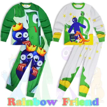 Roblox Rainbow Friends Pajama Set, Summer Kids Clothes T-shirt Pants  Sleepwear