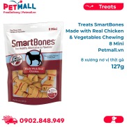 Treats SmartBones made with Real Chicken & Vegetables Chewing 8 Mini 127g
